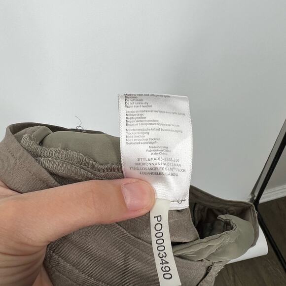 Anine Bing High Rise Pleated Trouser Pants Linen Blend - Picture 9 of 10